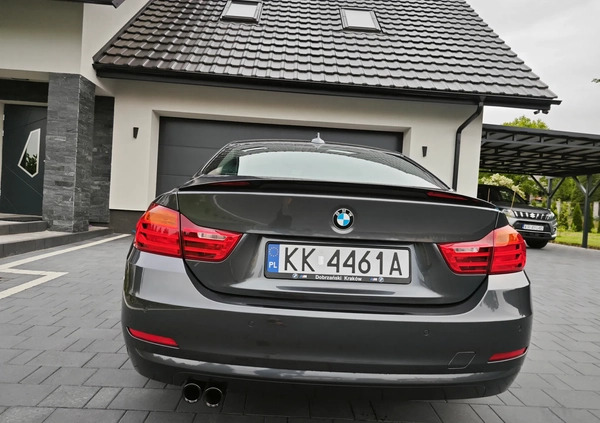 BMW Seria 4 cena 72999 przebieg: 151000, rok produkcji 2015 z Okonek małe 562